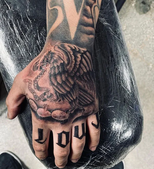 Mexican eagle tattoo 55