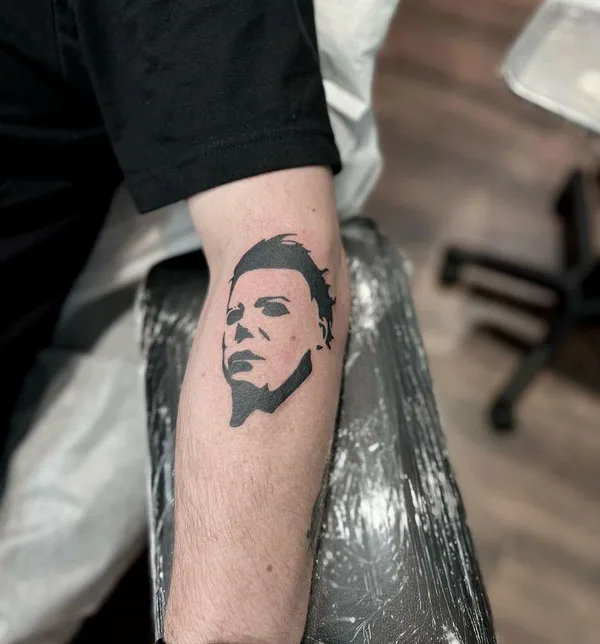 Michael Myers small tattoo