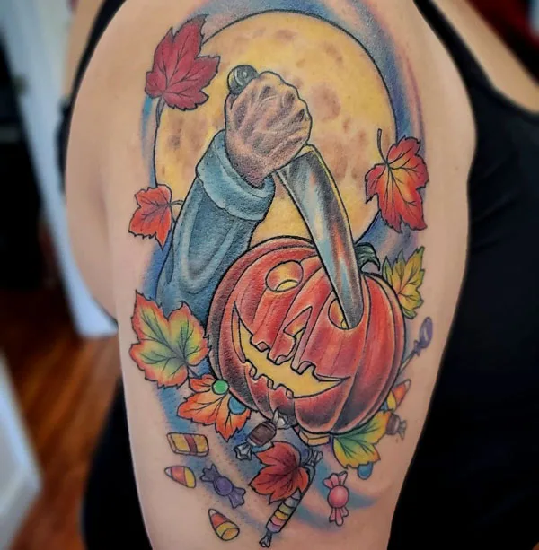 Michael Myers tattoo 14