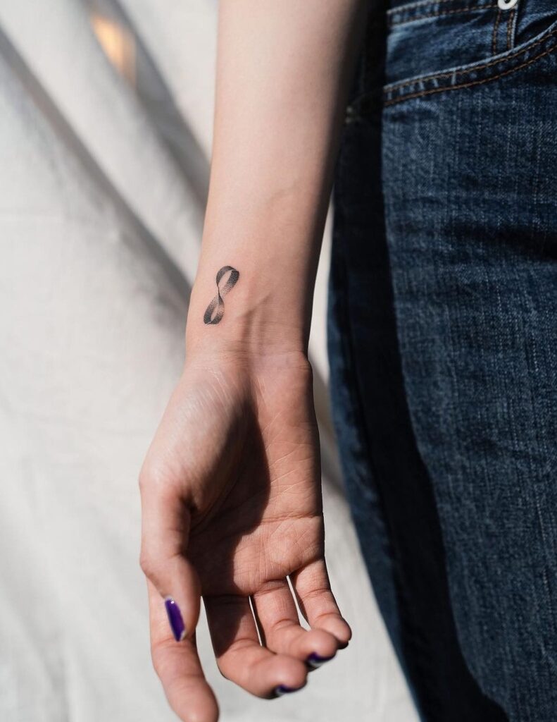 Minimalist Infinity tattoo