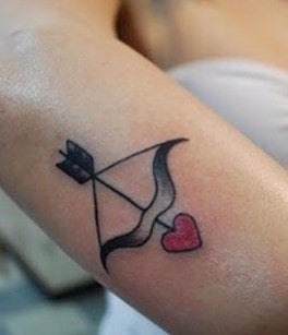 Minimalist Love Arrow Simple Tattoo Designs for Girls on Hand
