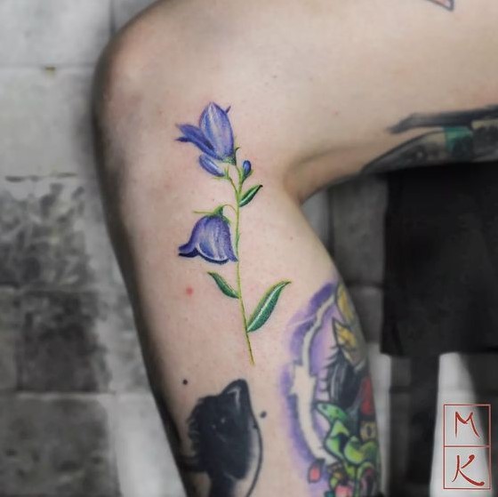 Minimalist Small Bluebell Tattoo For Women image
