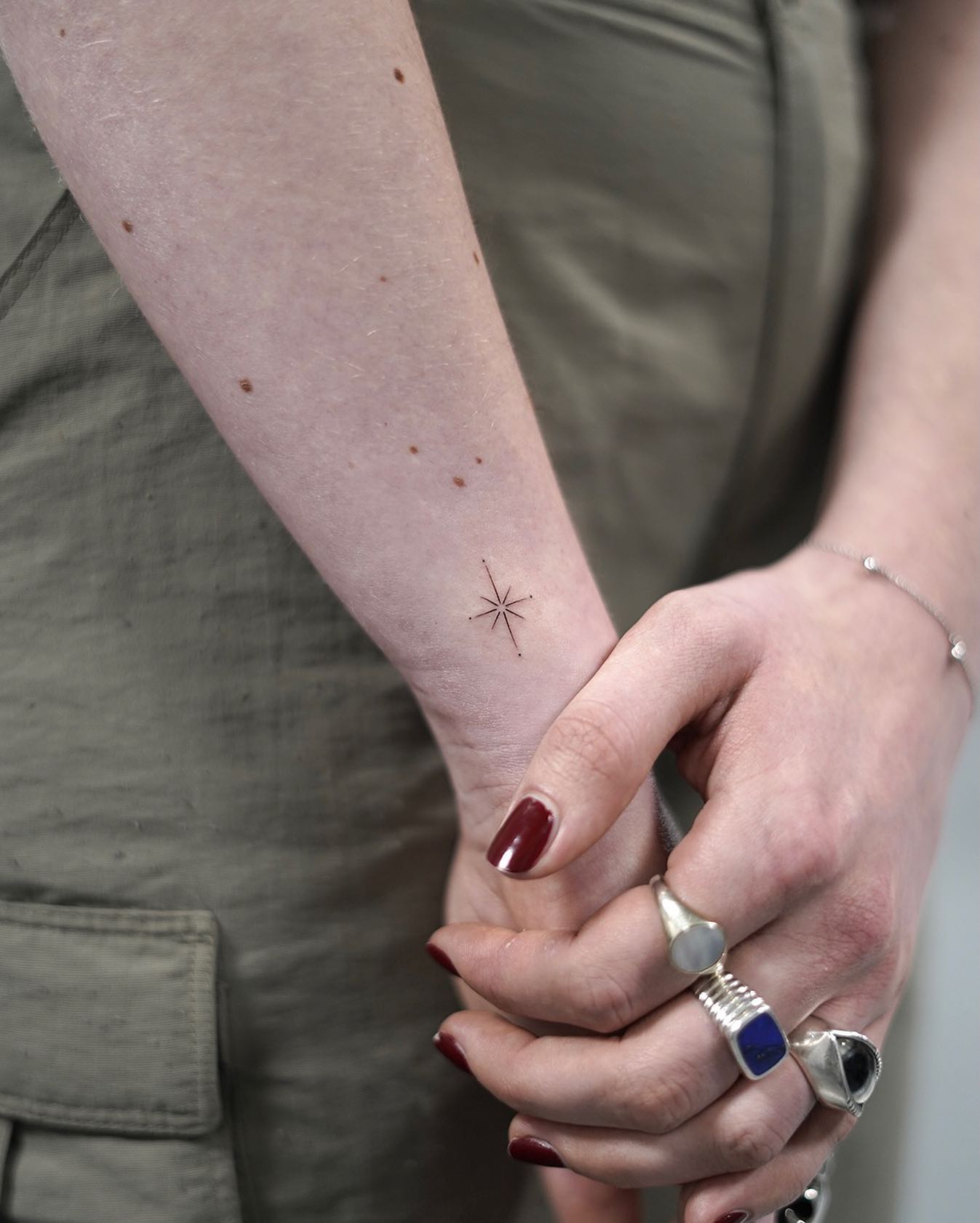 Minimalist Star Wrist Tattoo Symbolizing Hope and Dreams Subtle and Timeless Design