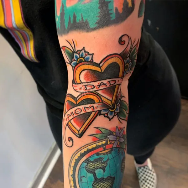 Mom and dad tattoo 1