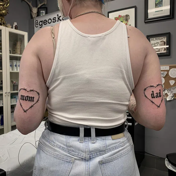 Mom and dad tattoo 10