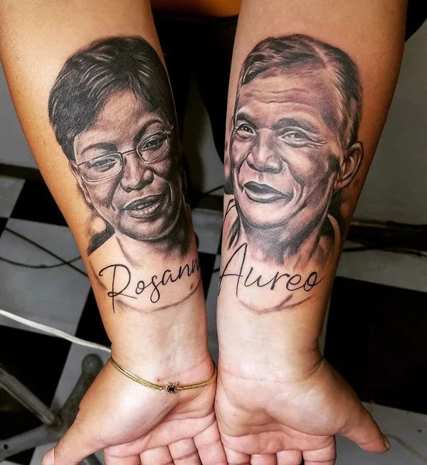 Mom and dad tattoo 105