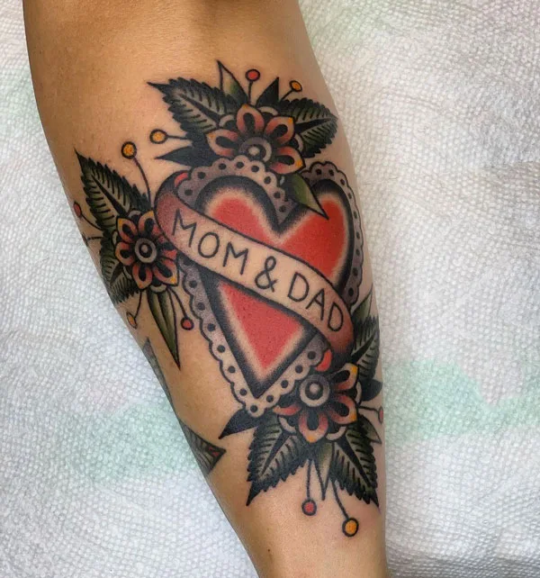 Mom and dad tattoo 107