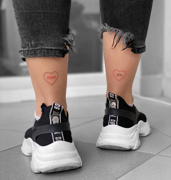 Mom and dad tattoo 108