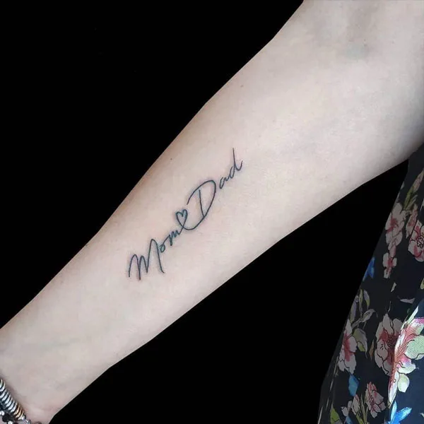 Mom and dad tattoo 110