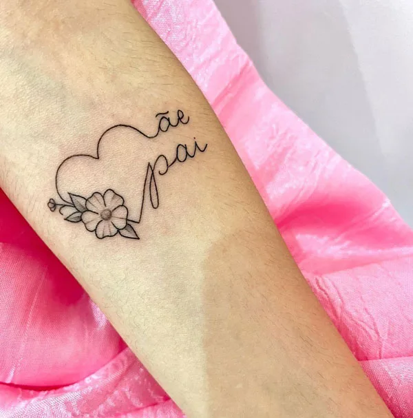 Mom and dad tattoo 111