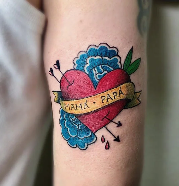 Mom and dad tattoo 12