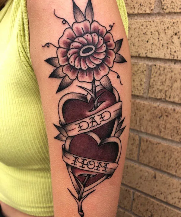 Mom and dad tattoo 14