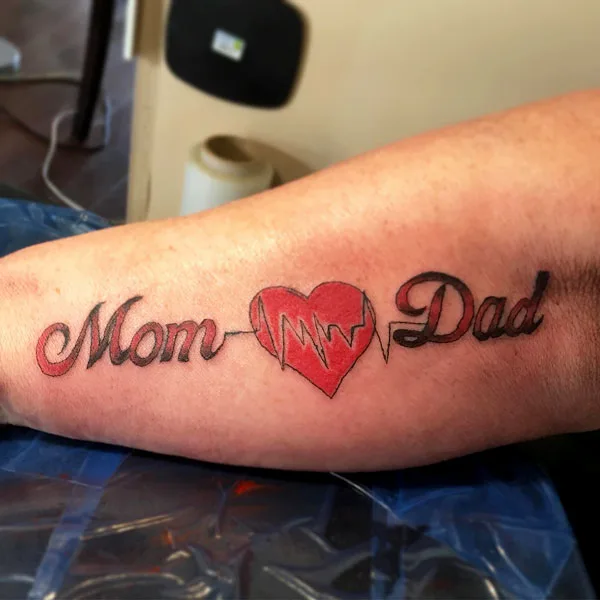 Mom and dad tattoo 2