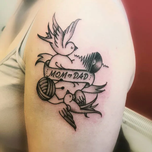 Mom and dad tattoo 21