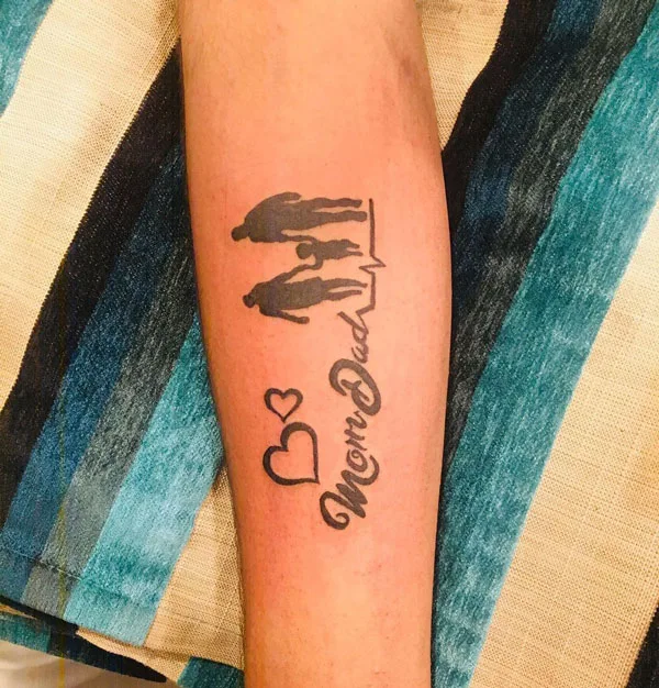Mom and dad tattoo 22