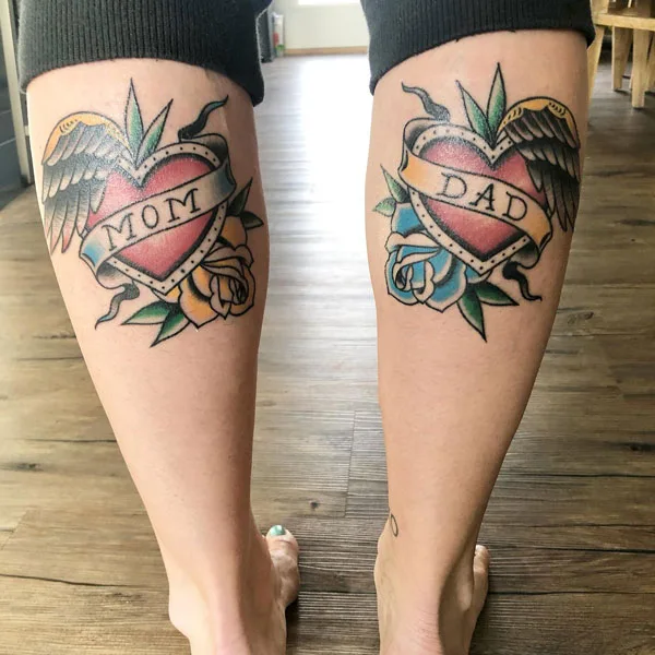 Mom and dad tattoo 25