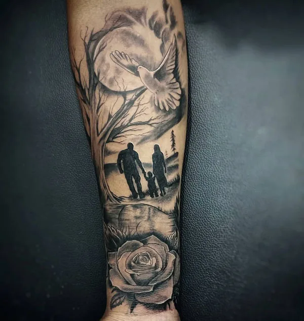 Mom and dad tattoo 27