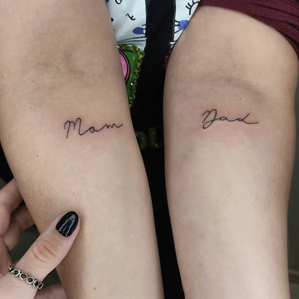 Mom and dad tattoo 32