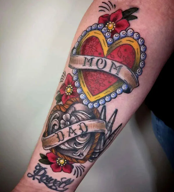 Mom and dad tattoo 33