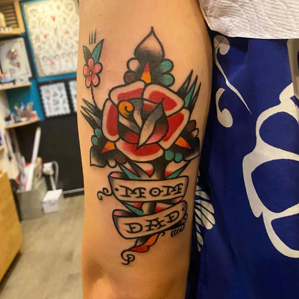 Mom and dad tattoo 36