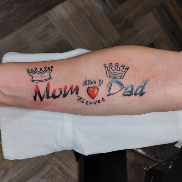 Mom and dad tattoo 39