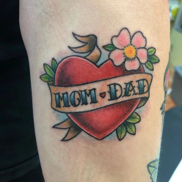 Mom and dad tattoo 43