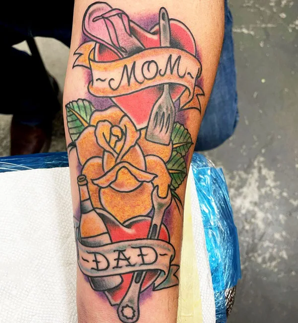 Mom and dad tattoo 46