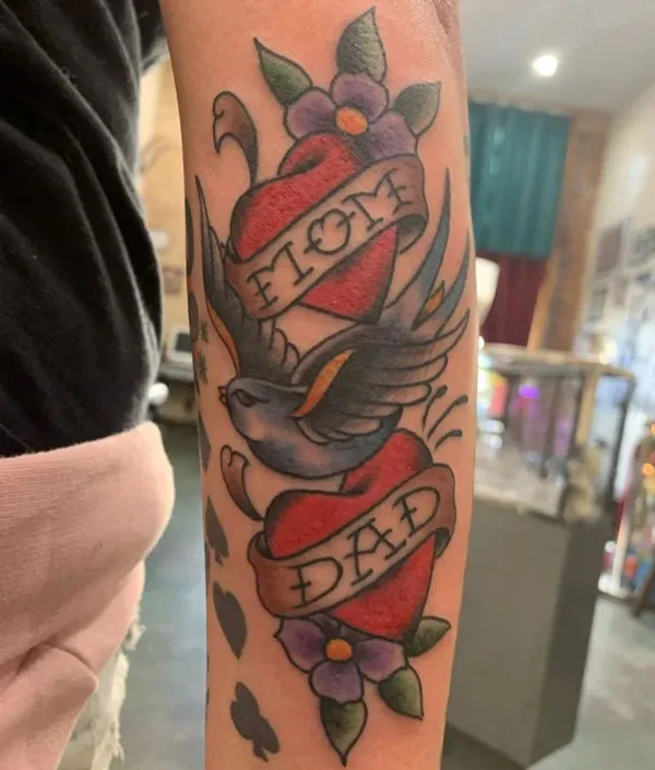 Mom and dad tattoo 53