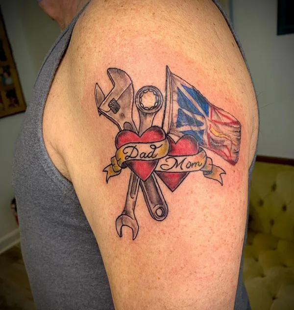 Mom and dad tattoo 60