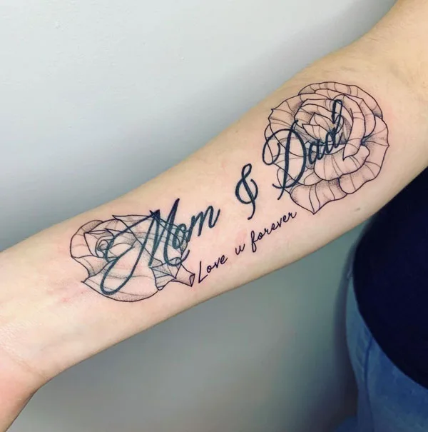 Mom and dad tattoo 62