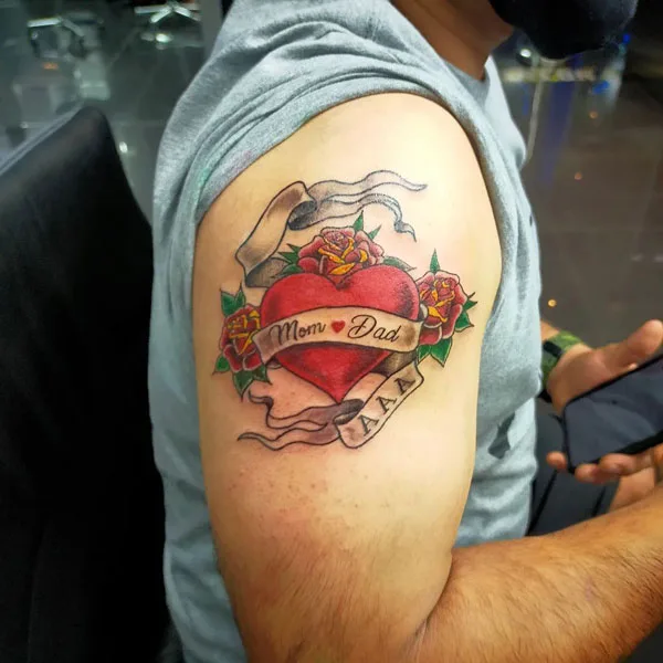 Mom and dad tattoo 63