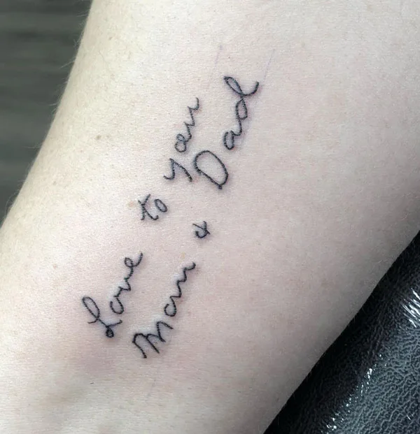 Mom and dad tattoo 64