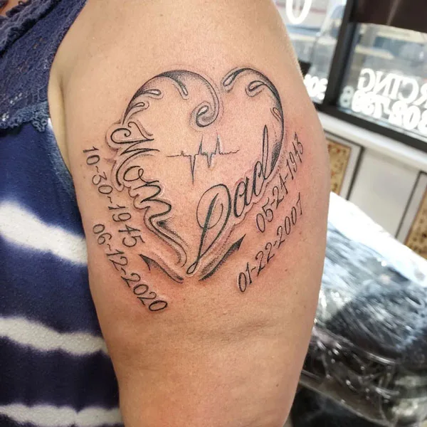 Mom and dad tattoo 67