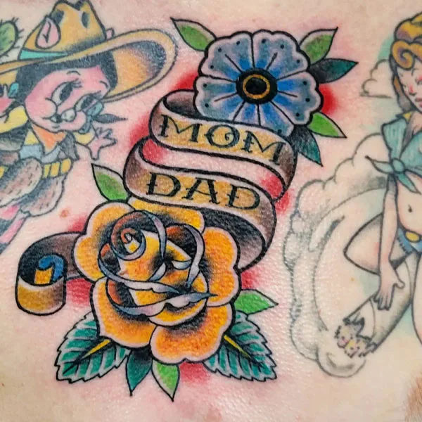 Mom and dad tattoo 77