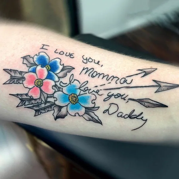 Mom and dad tattoo 8