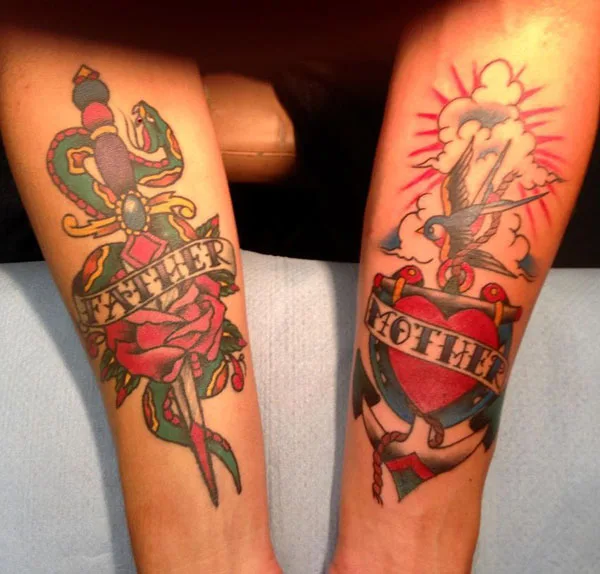 Mom and dad tattoo 82