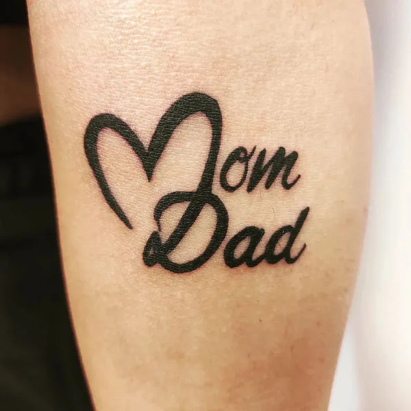 Mom and dad tattoo 88