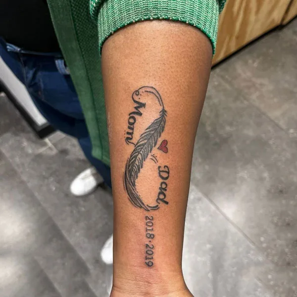 Mom and dad tattoo 90