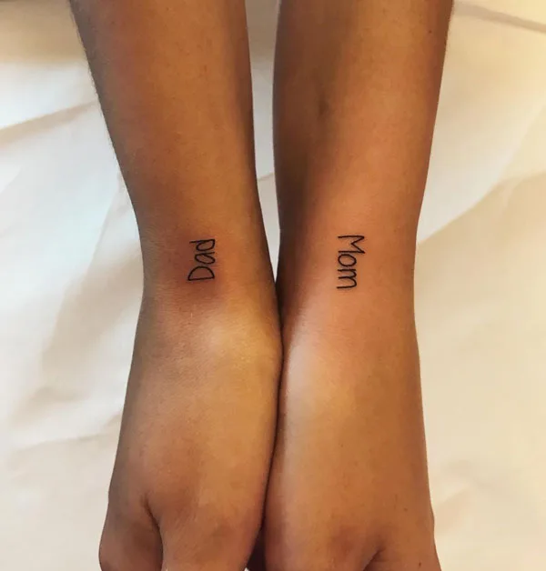 Mom and dad tattoo 93