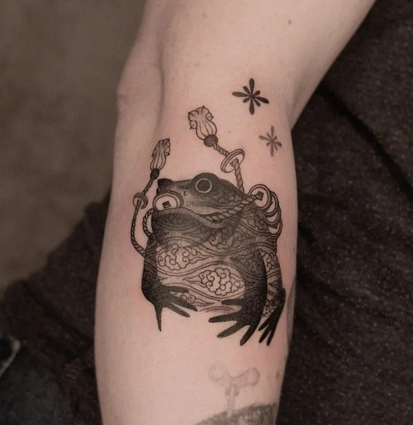 Money Frog Tattoo 1