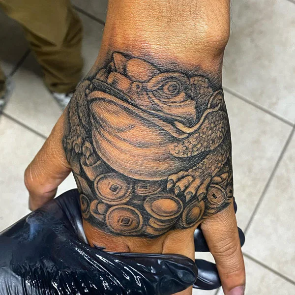 Money Frog Tattoo 2