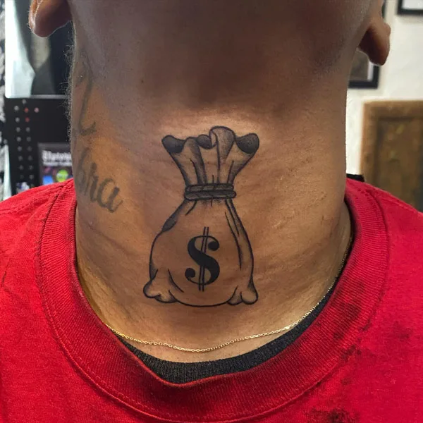 Money bag tattoo 15