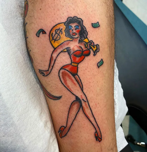 Money bag tattoo 16