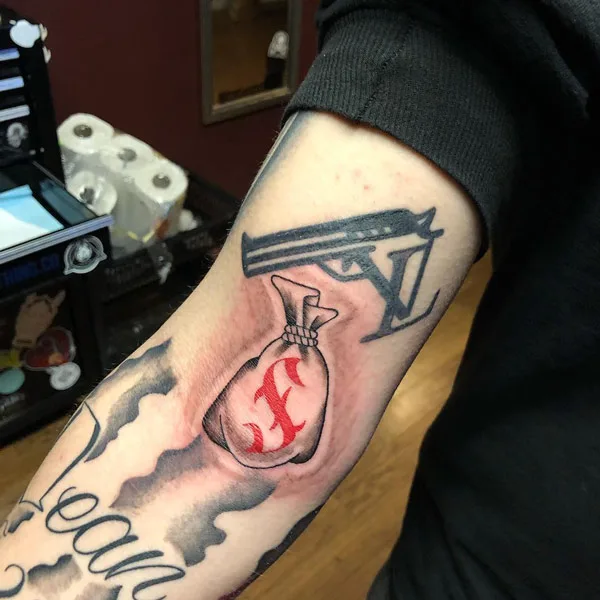 Money bag tattoo 20