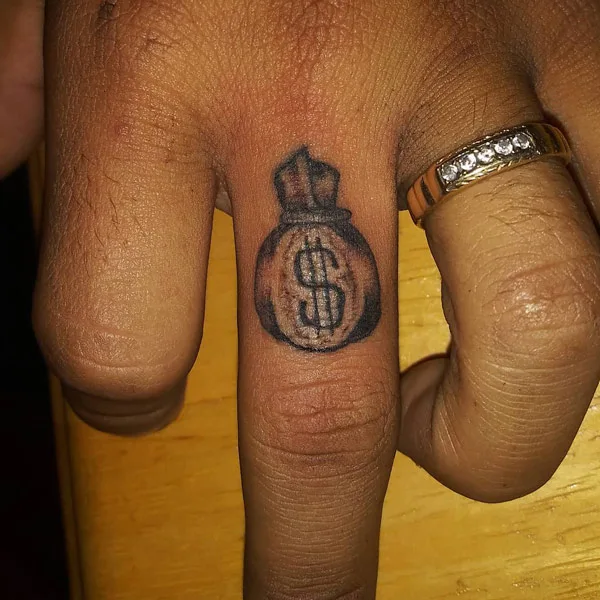 Money bag tattoo 22