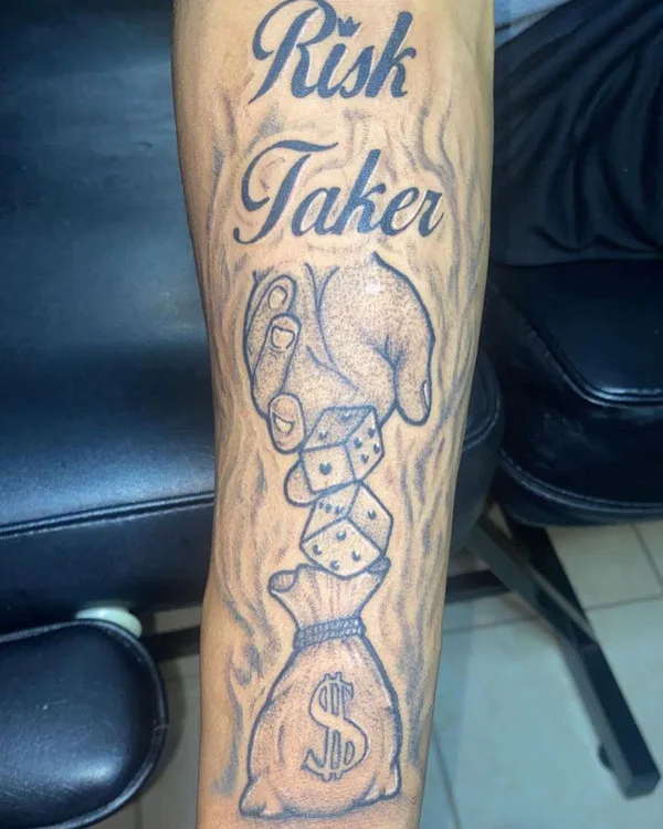 Money bag tattoo 42