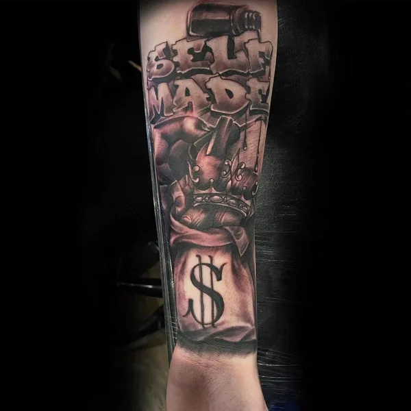 Money bag tattoo 43