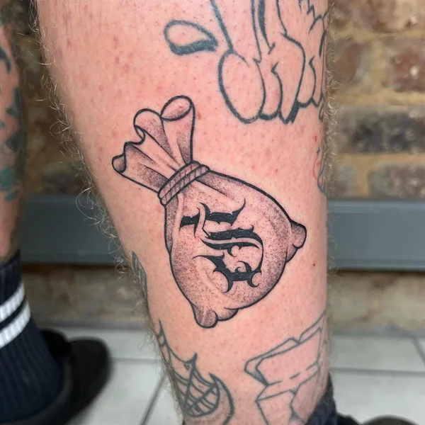Money bag tattoo 46