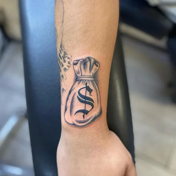 Money bag tattoo 47