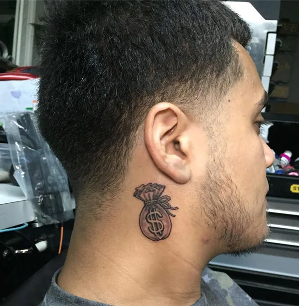 Money bag tattoo 7
